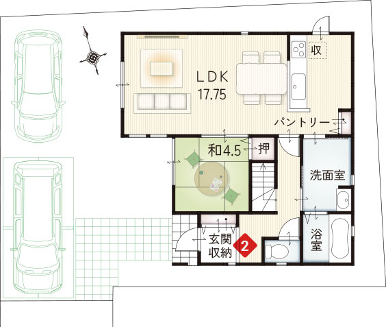 1F間取り