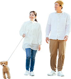 犬散歩家族