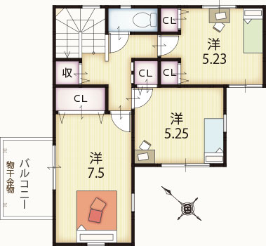 2F平面図