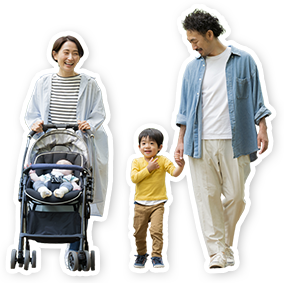 お出かけ家族