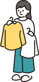 洗濯する女性