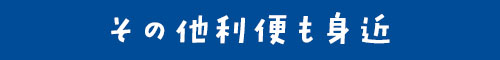 その他利便も身近