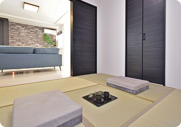 リビングとつながる和室