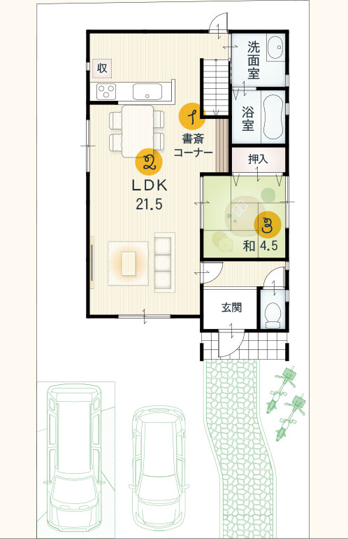 参考プラン7号地1F