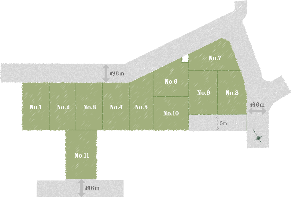 総11画の分譲地