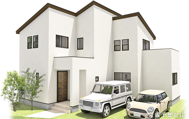 建築中モデル6号地