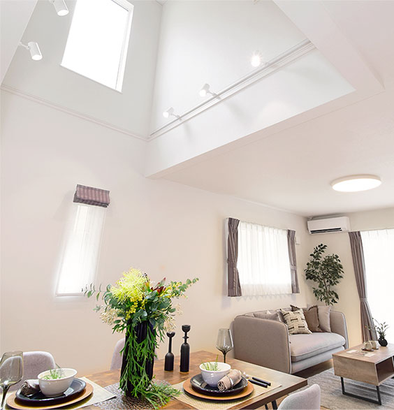 吹抜けダイニング