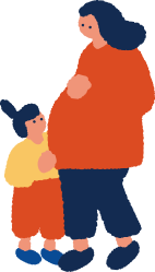 母親と子供