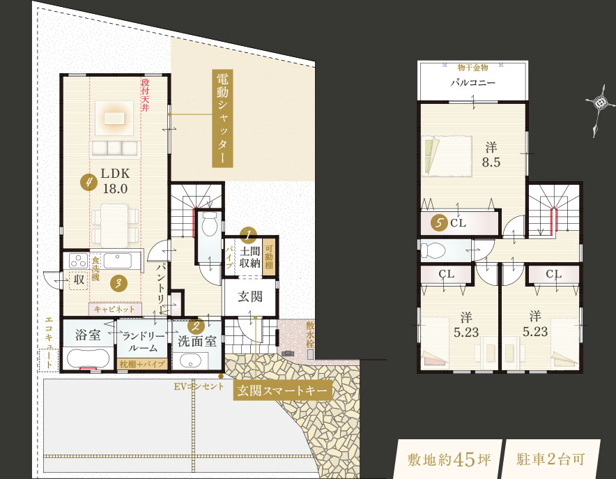 モデルハウス12号地間取り図