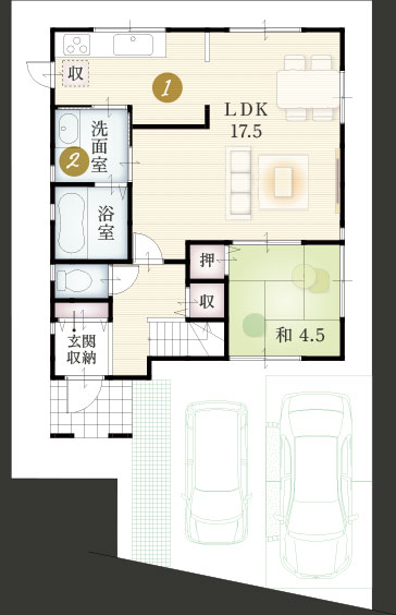 1F間取り