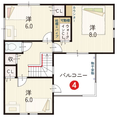 2F間取り