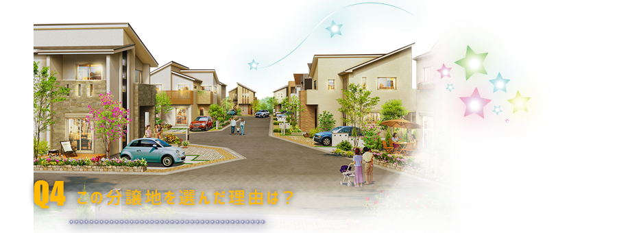 この分譲地を選んだ理由は？