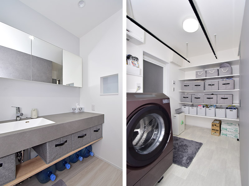 洗面室と脱衣室